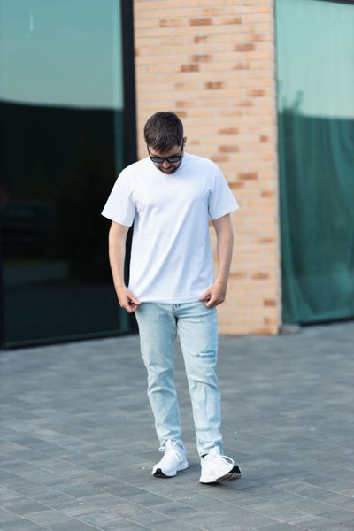 Футболка базова біла FT01-WHT-COT-S-0062 фото
